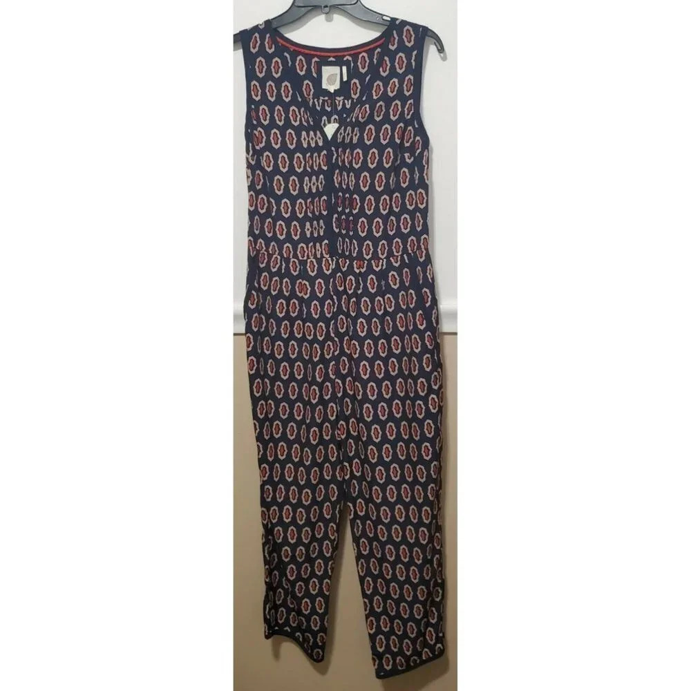ANTHROPOLOGIE LILKA Samedi Geometric Crop Romper Jumper NWT - Picture 2 of 8